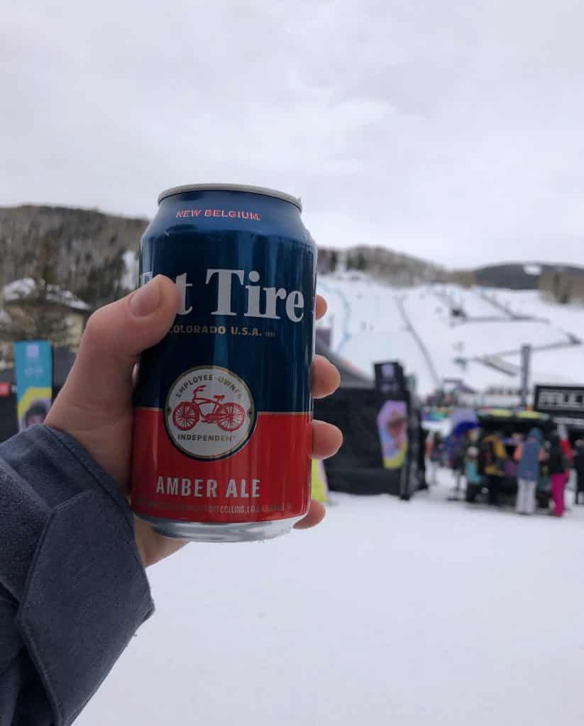 Fat Tire by New Belguim replaces Pacifico as the Burton US Open beer